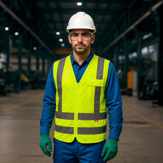 Colete Segurança Tipo Blusão Refletivo Com 1 Bolso Em Zíper