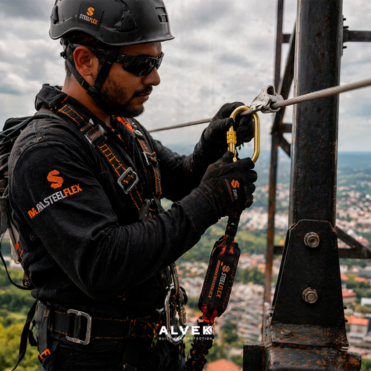Mosquetão Aço Oval 25 Kn Resistente Trava Rosca Escalada