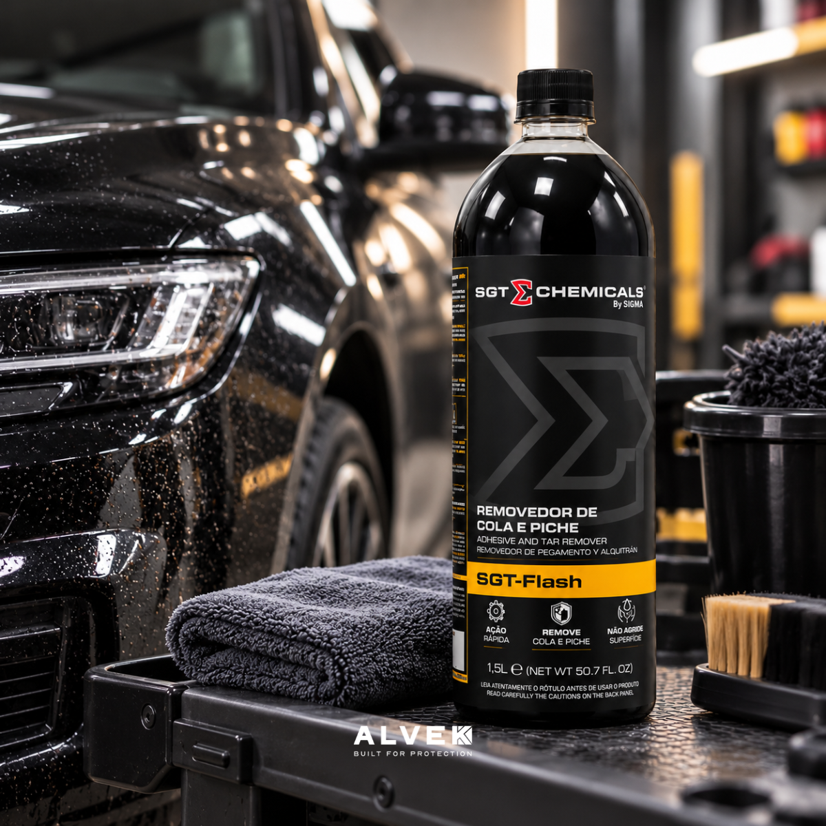 Removedor De Cola E Piche SGT Flash 1,5L Limpeza Automotivo