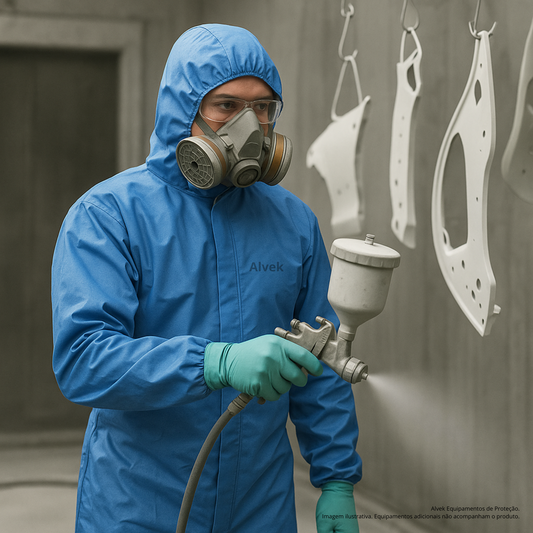 Macacão De Segurança Serviços Gerais Epi Reforçado Com Capuz