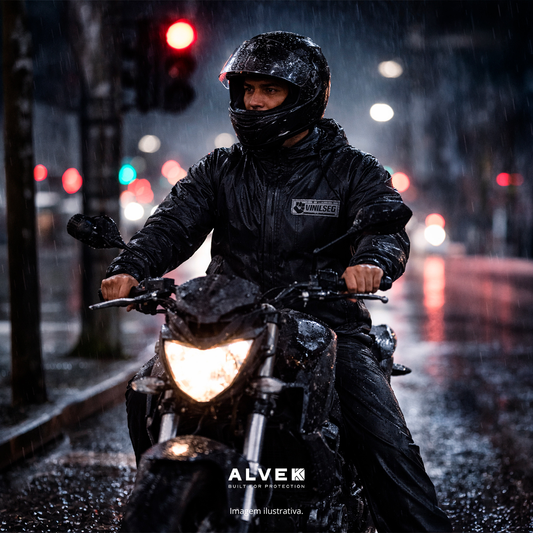 Conjunto Capa de Chuva e Calça Motoqueiro Motoboy Impermeável Pvc Moto