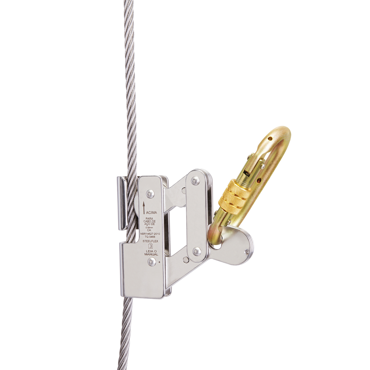 Mosquetão Aço Oval 25 Kn Resistente Trava Rosca Escalada