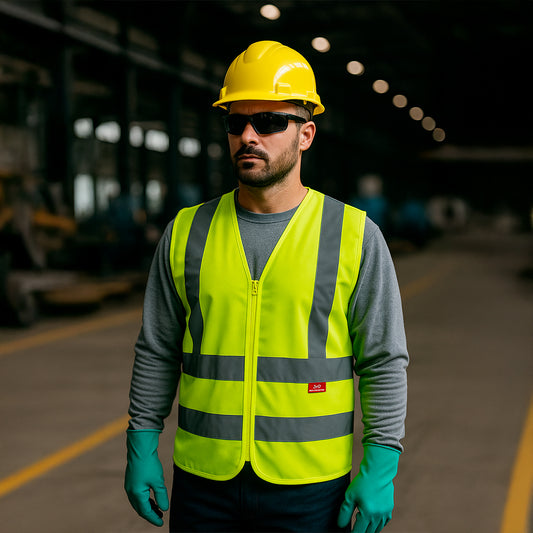 Colete Segurança Tipo Blusão Refletivo Sem Bolso Em Zíper