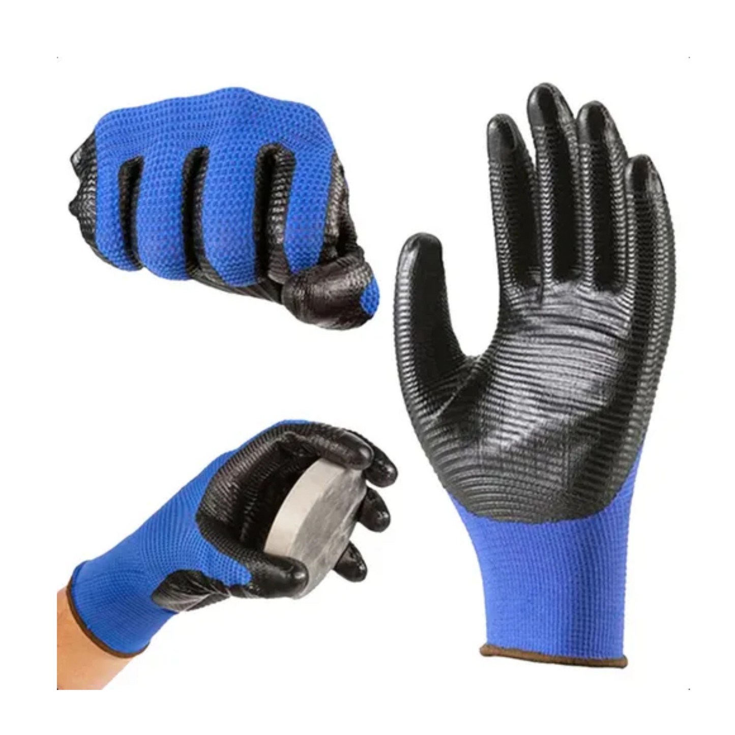 Luva Mecânico Epi Montagem Multitato Banho Nitrilico Banhado