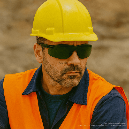 Óculos Segurança Ss5 Verde Tonalidade 5.0 Solda Super Safety