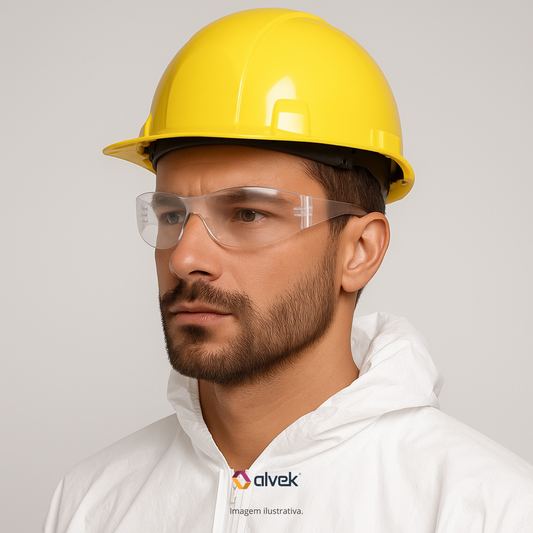 Oculos Epi Segurança Trabalho Proteçao Uv Antirrisco Incolor