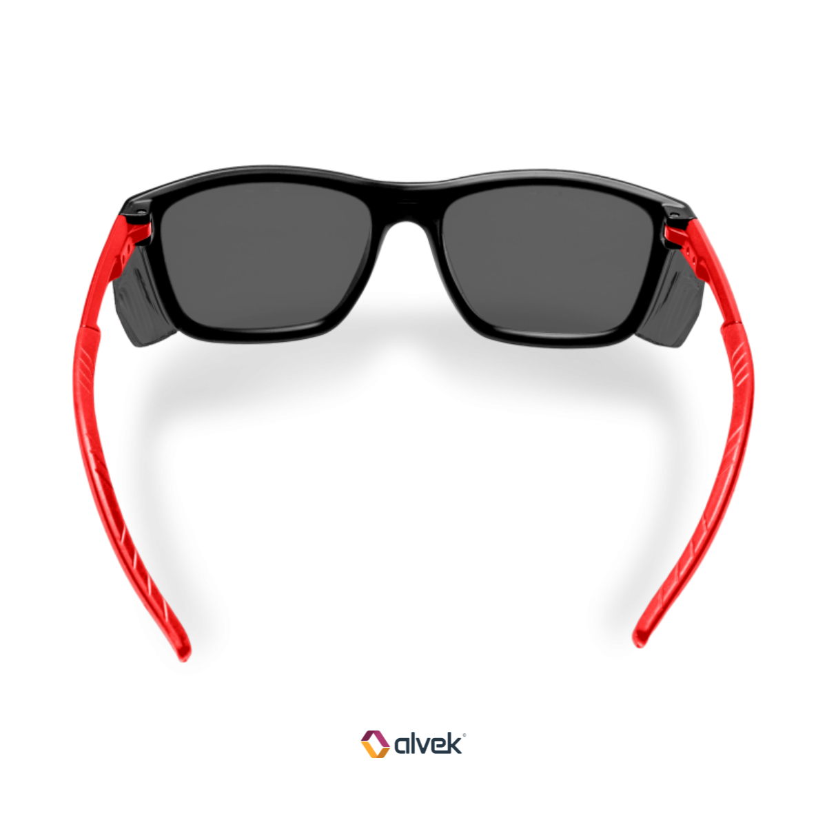 Óculos De Proteção Kalipso Cancun Graduado Lente Cinza Armação Vermelha