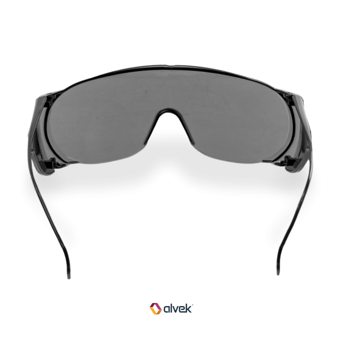 Óculos Kalipso Panda Ampla Visão Lente Cinza Epi Sobrepor