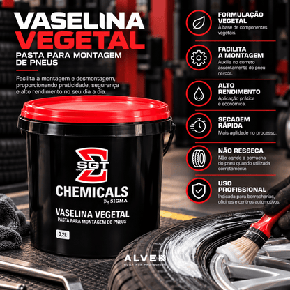 Vaselina Vegetal Sigma Pasta Montagem De Pneus 3,2l