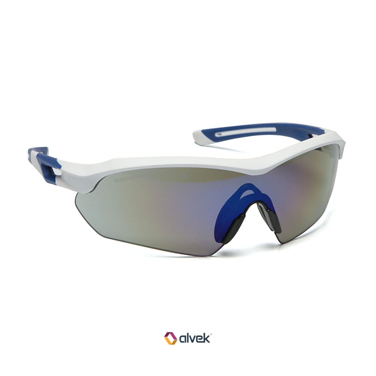 Óculos Esportivo Ciclismo Neon Azul Espelhado Corrida Casual