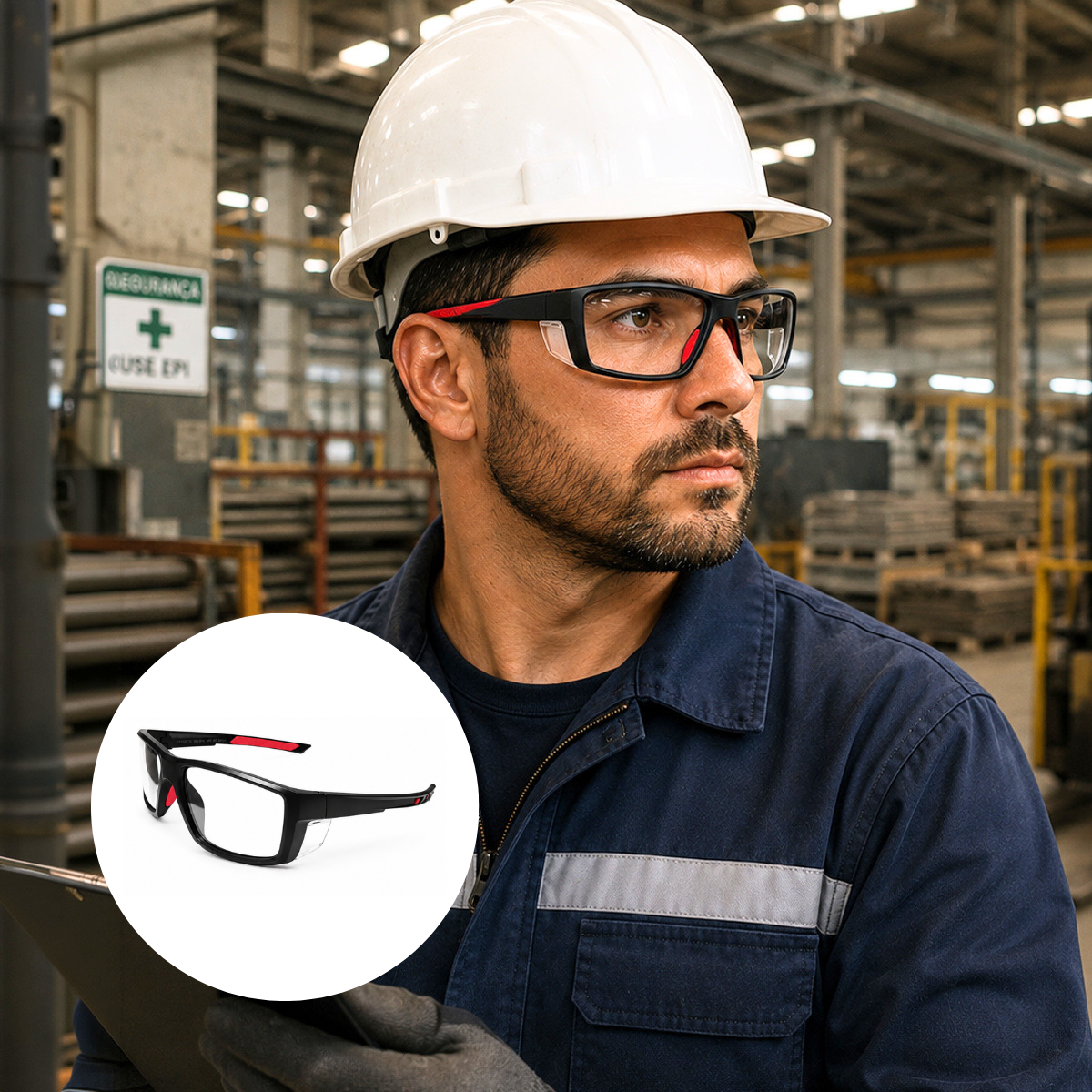 Óculos De Segurança Para Colocação Grau Ssrx Super Safety EPI