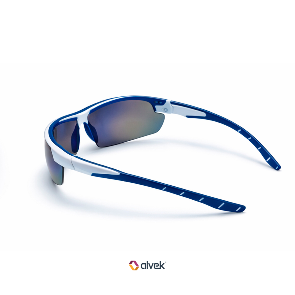 Óculos Esportivo Ciclismo Neon Azul Espelhado Corrida Casual