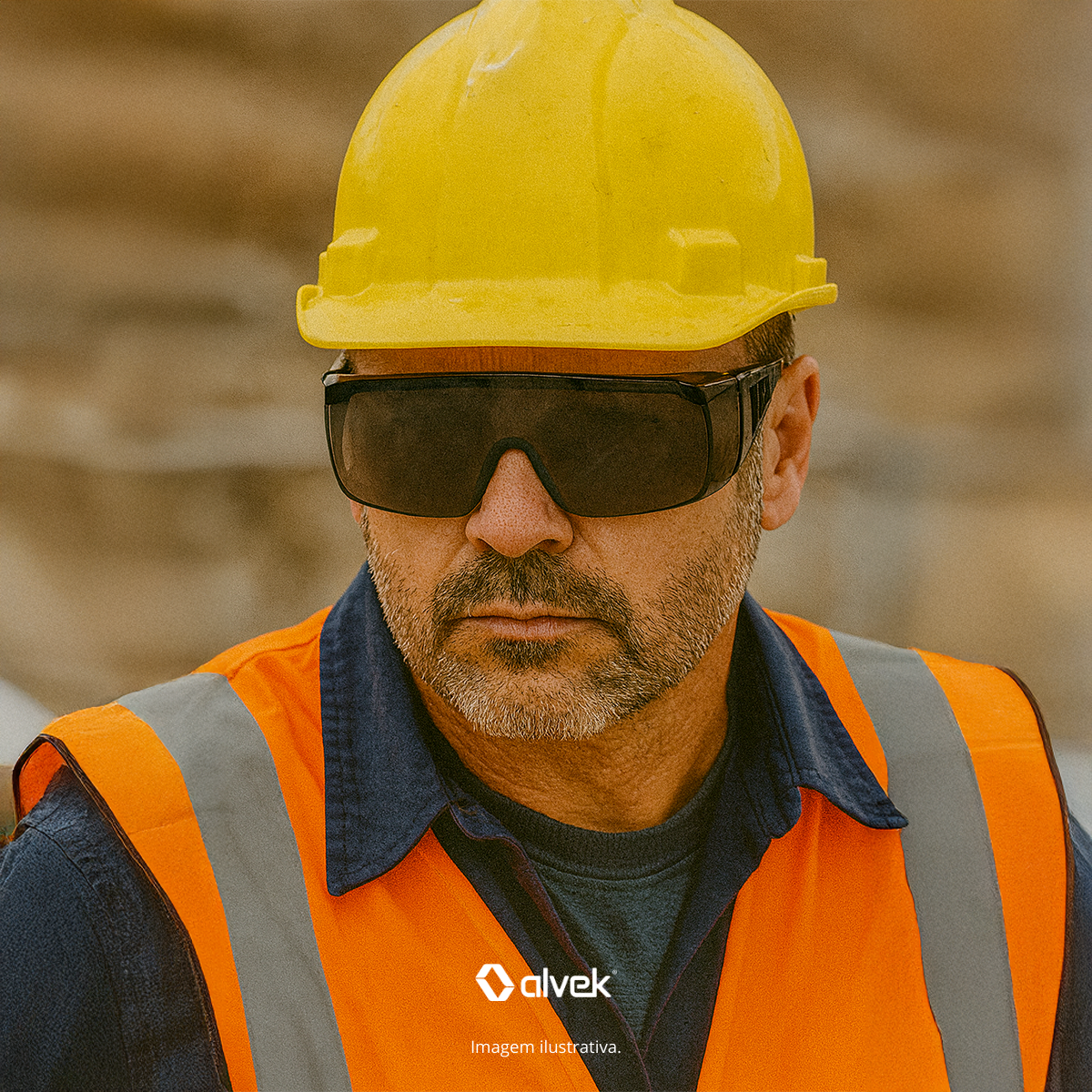 Óculos Kalipso Panda Ampla Visão Lente Cinza Epi Sobrepor