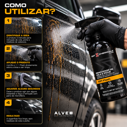 Removedor De Cola E Piche SGT Flash 500ml Automotivo