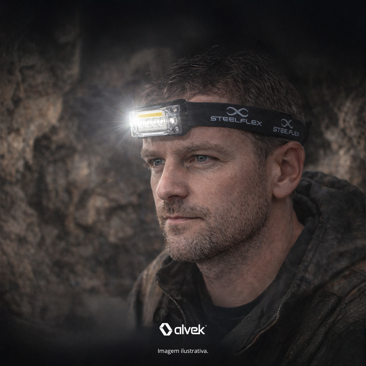 Lanterna De Cabeça Led 400 Lúmens Atividades Camping Trilha