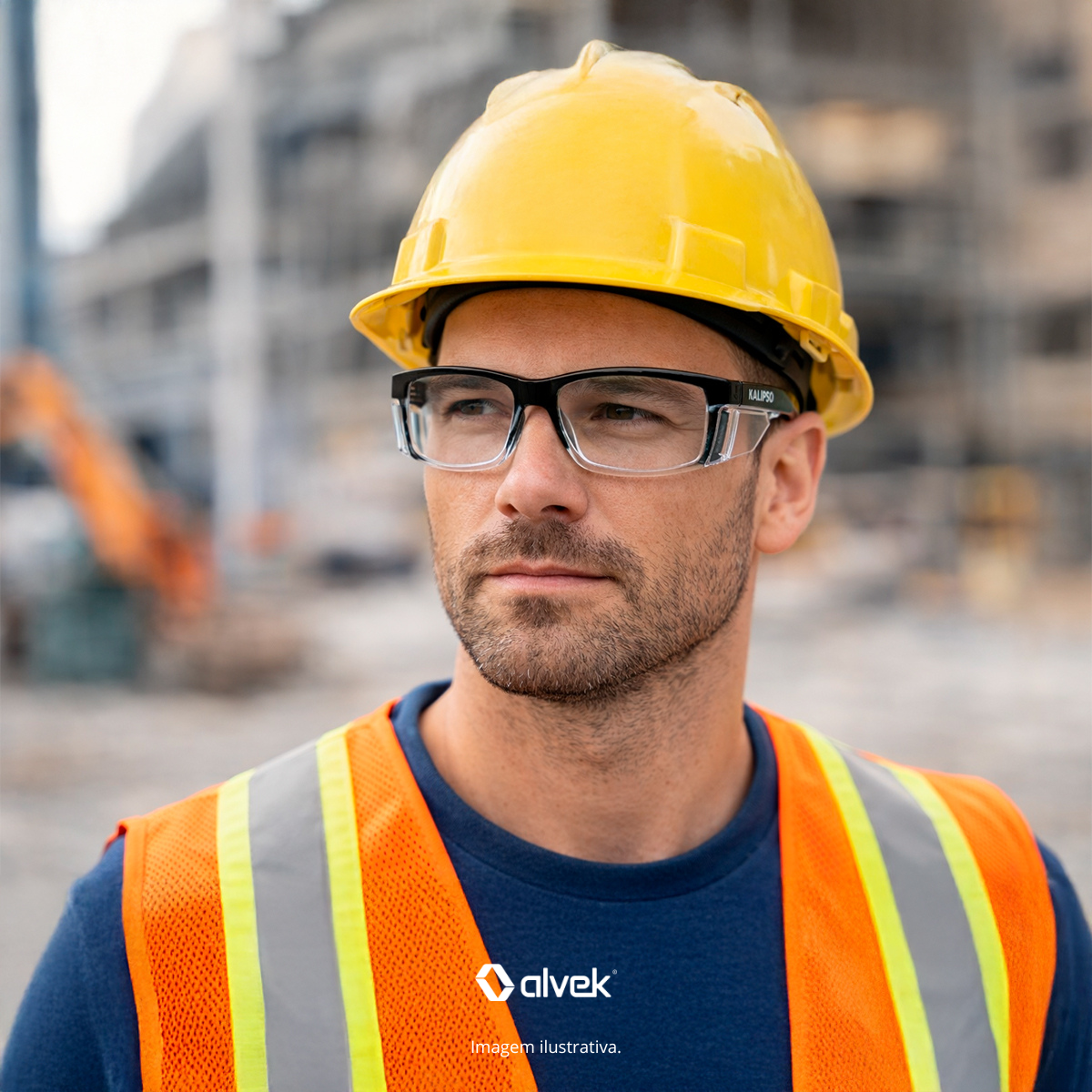 Óculos De Proteção Kalipso Cancun Lente Incolor Aceita Grau