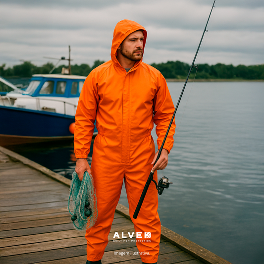 Macacão Proteção Química Selado Reforçado Lavável Ac707 Epi