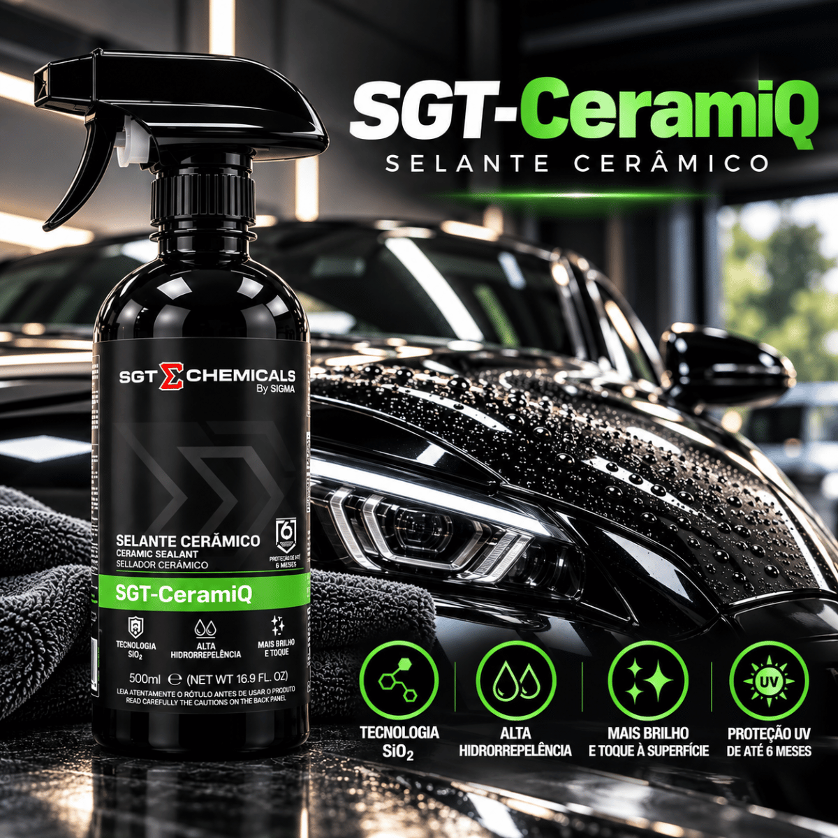 Selante Cerâmico Sgt Ceramiq Sio2 500ml Proteção 6 Meses