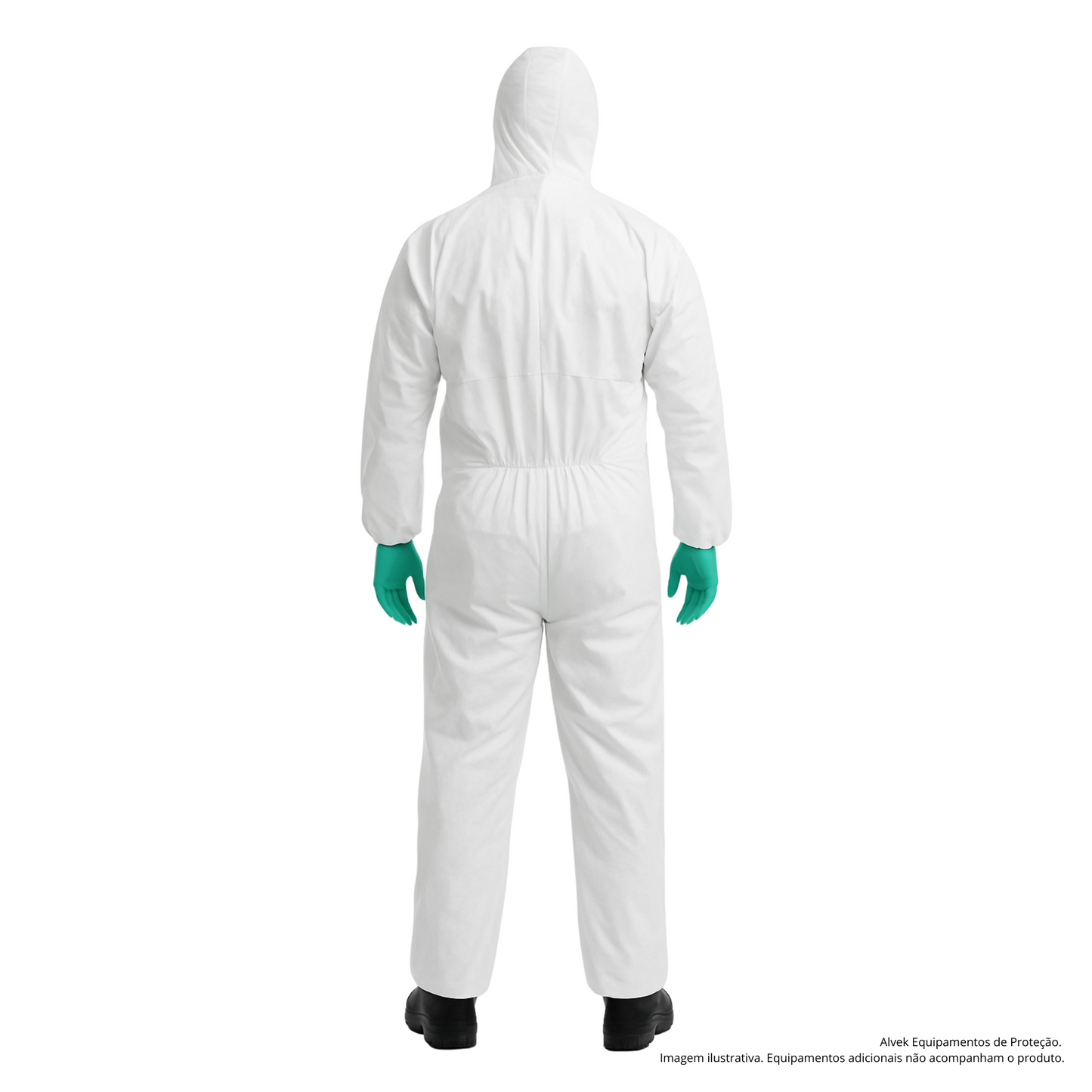 Macacão De Proteção Branco Epi Para Pintor Com Capuz E Ca