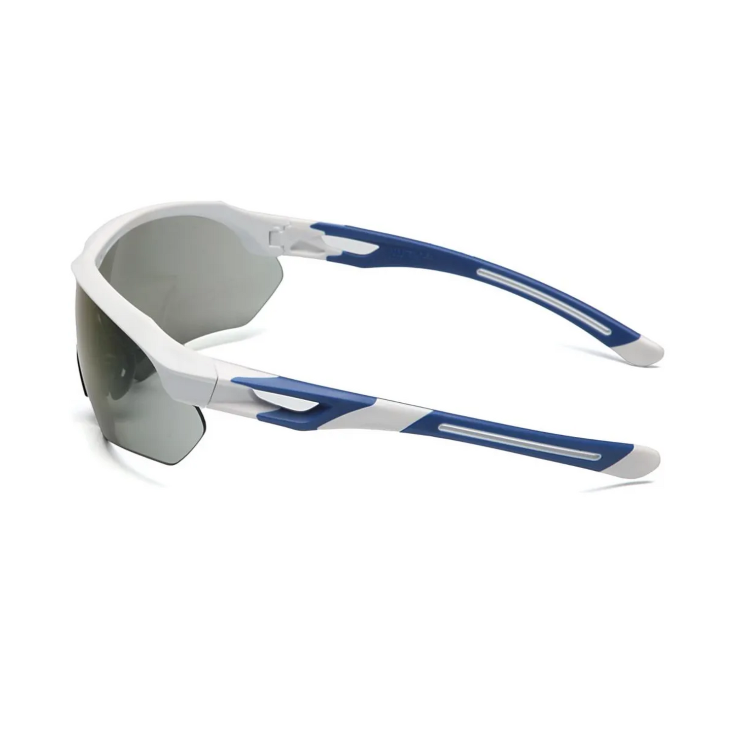 Óculos Esportivo Ciclismo Neon Azul Espelhado Corrida Casual