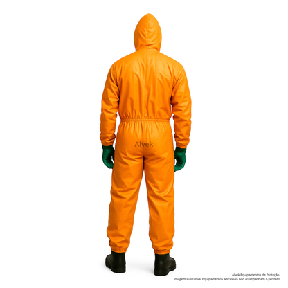 Macacão Proteção Química Selado Reforçado Lavável Ac707 Epi