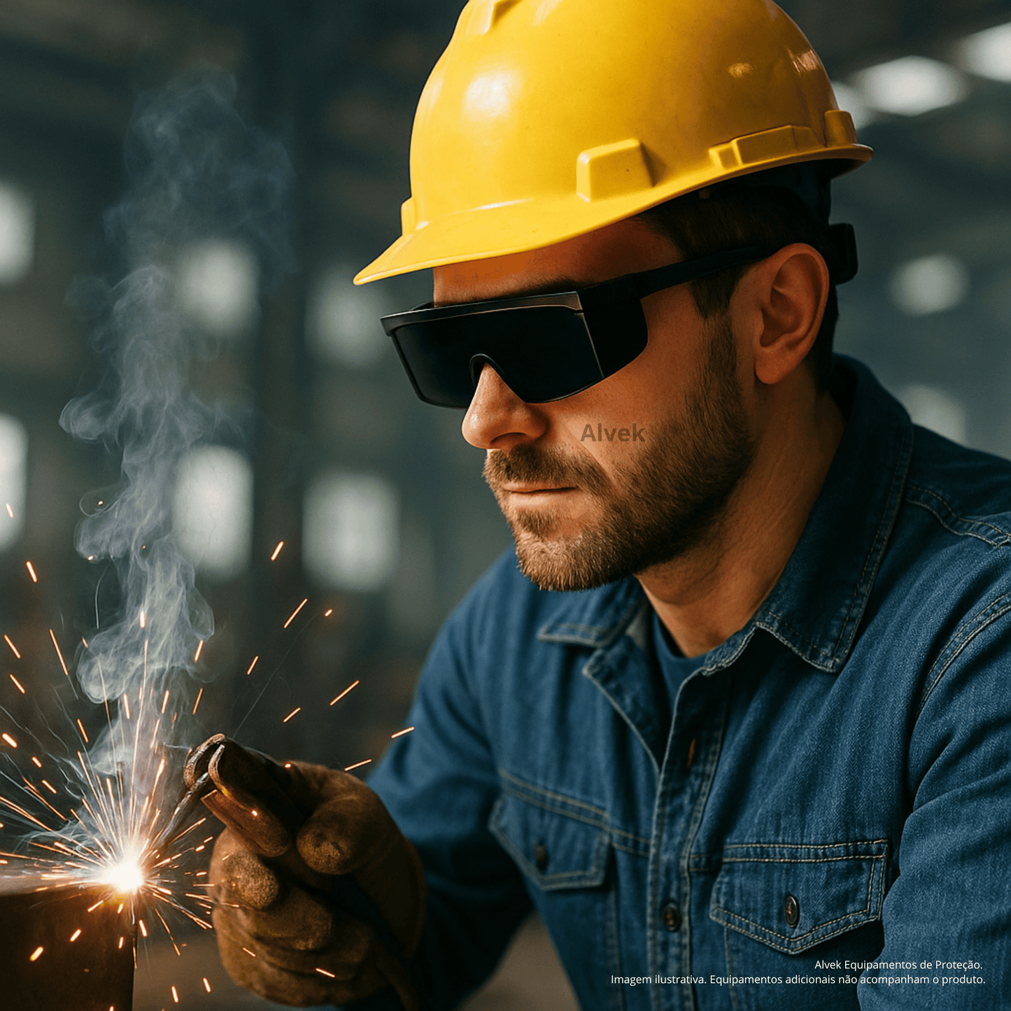 Óculos De Proteção Jaguar Tonalidade 5.0 Solda Soldador EPI