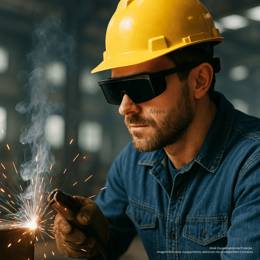 Óculos De Proteção Jaguar Tonalidade 5.0 Solda Soldador EPI