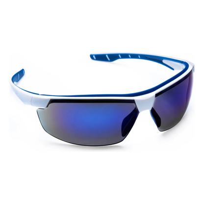 Óculos Esportivo Ciclismo Neon Azul Espelhado Corrida Casual