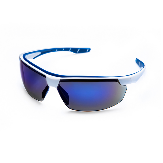 Óculos Esportivo Ciclismo Neon Azul Espelhado Corrida Casual