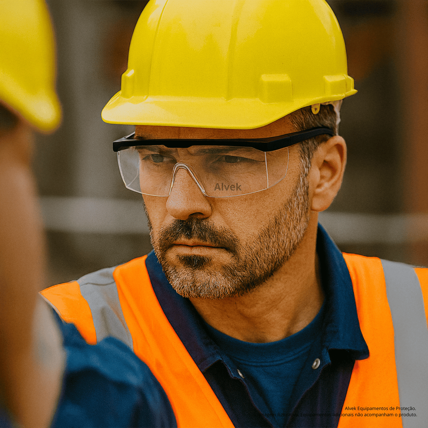 Óculos Epi Segurança Proteção Uv Anti Risco Construção Civil Incolor